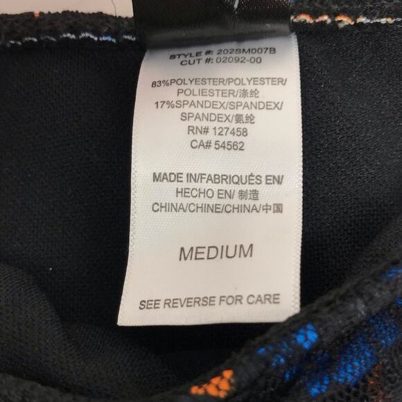 Sinful by Affliction Swimsuit Bikini Bottom Black Blue Orange Lace Size Medium - Picture 6 of 8